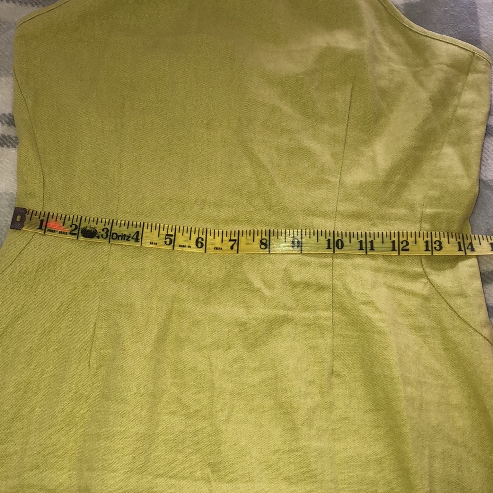 Green halter midi dress. - Picture 4 of 6